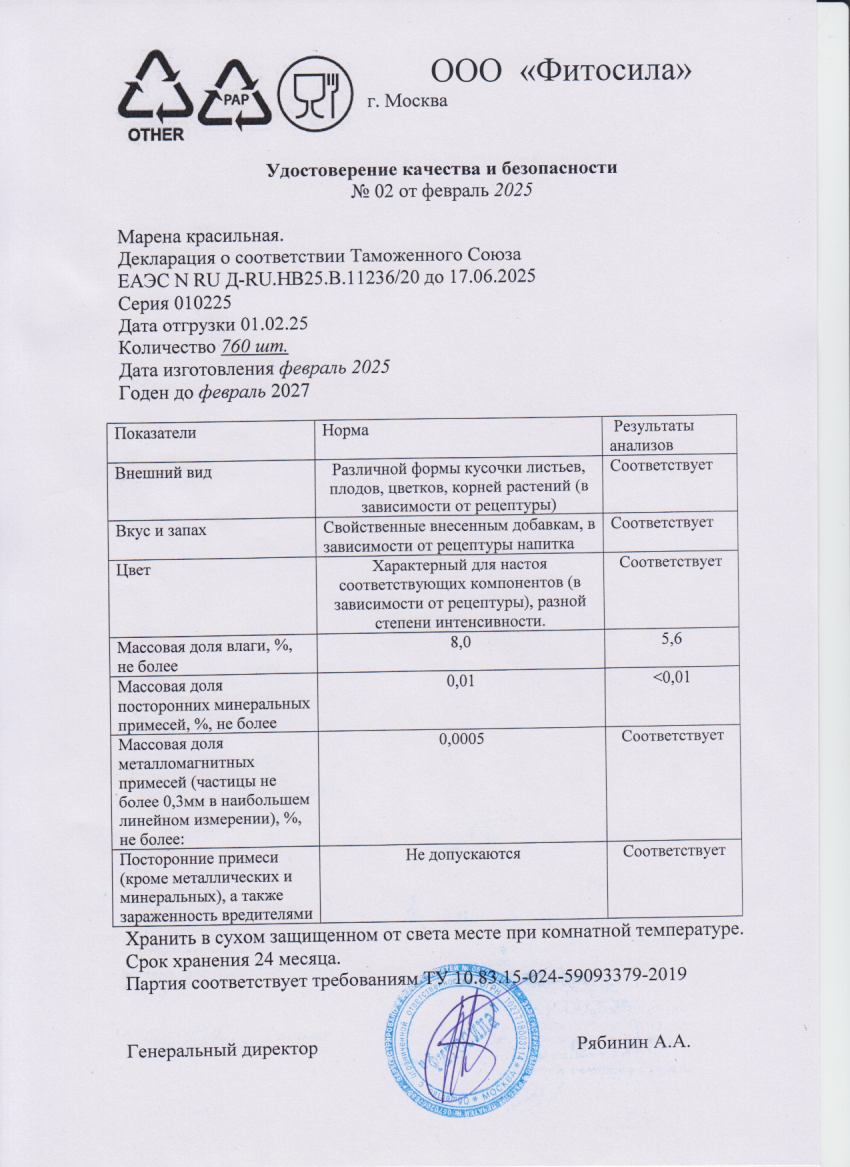 Паспорт №010225
